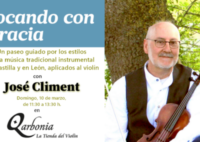 TALLER JOSÉ CLIMENT EN QARBONIA violín