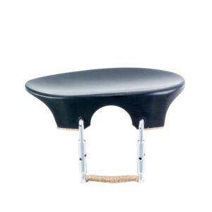 BARBADA VIOLÍN CENTRAL FLESH-FLAT DE MADERA DURA EBONIZADA 4/4